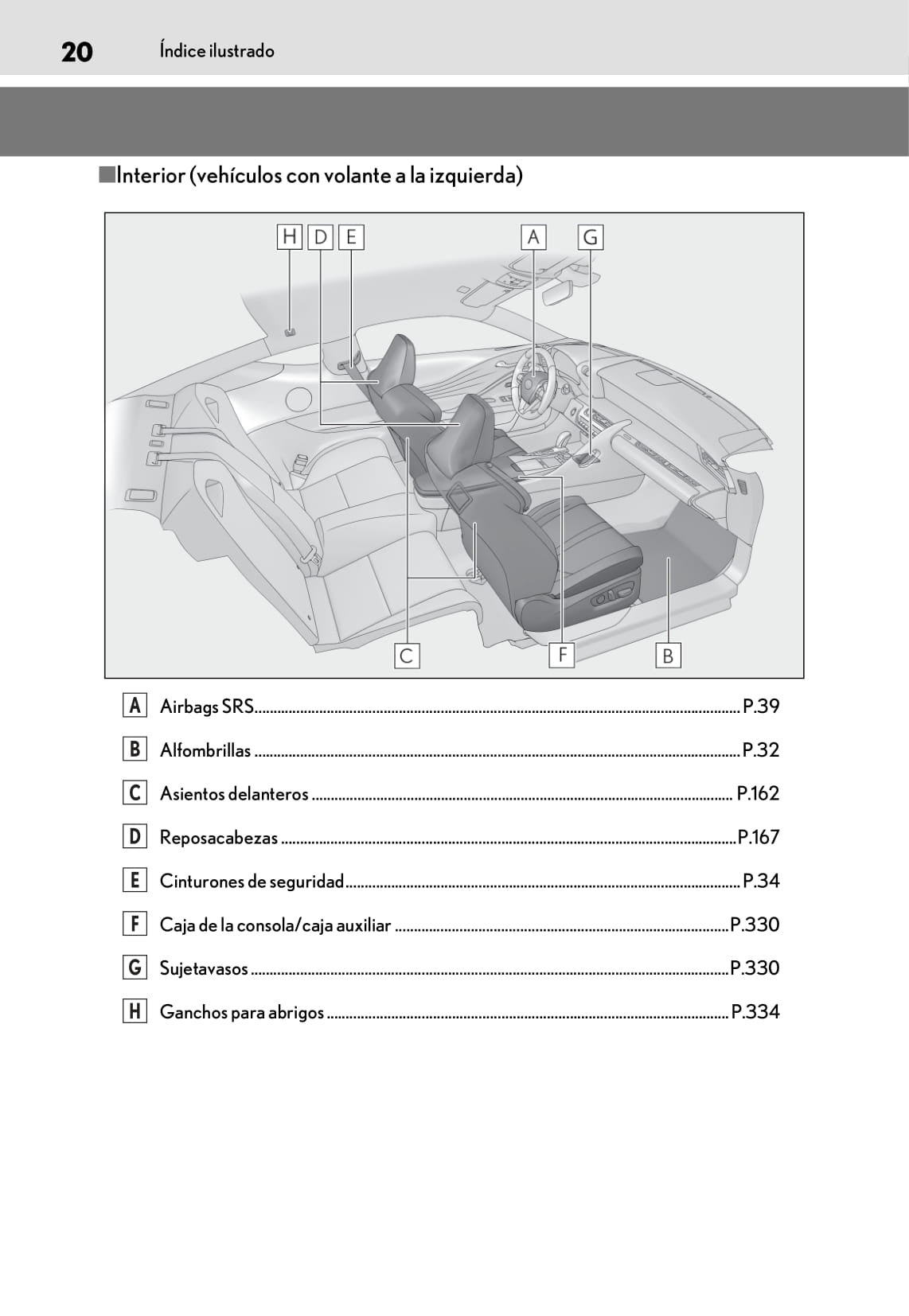2018-2019 Lexus LC 500/LC 500h Owner's Manual | Spanish
