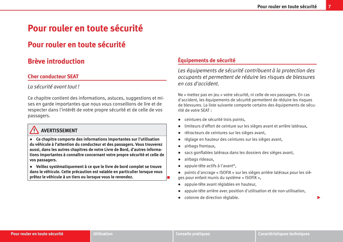 2009-2013 Seat Altea Freetrack Manuel du propriétaire | Français