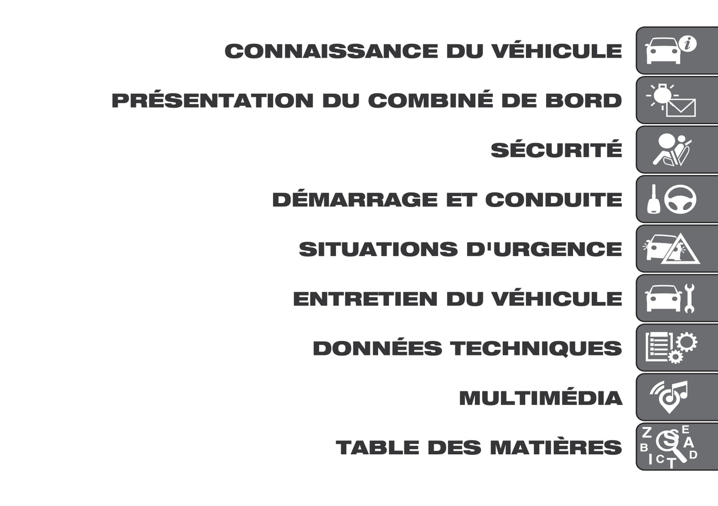 2018-2019 Fiat Doblò Owner's Manual | French