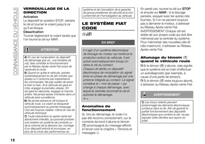 2018-2019 Fiat Doblò Owner's Manual | French