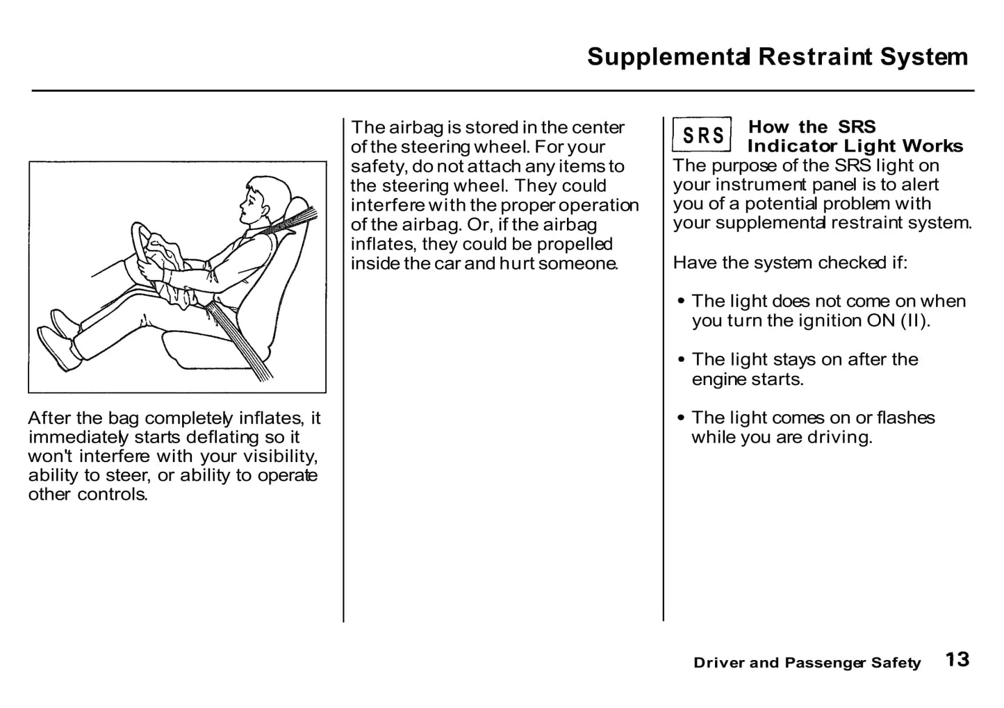 1992 Honda Civic Owner's Manual | English