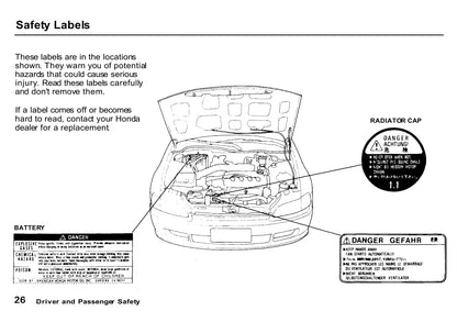 1992 Honda Civic Owner's Manual | English