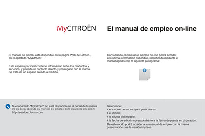 2012-2014 Citroën C1 Manuel du propriétaire | Espagnol