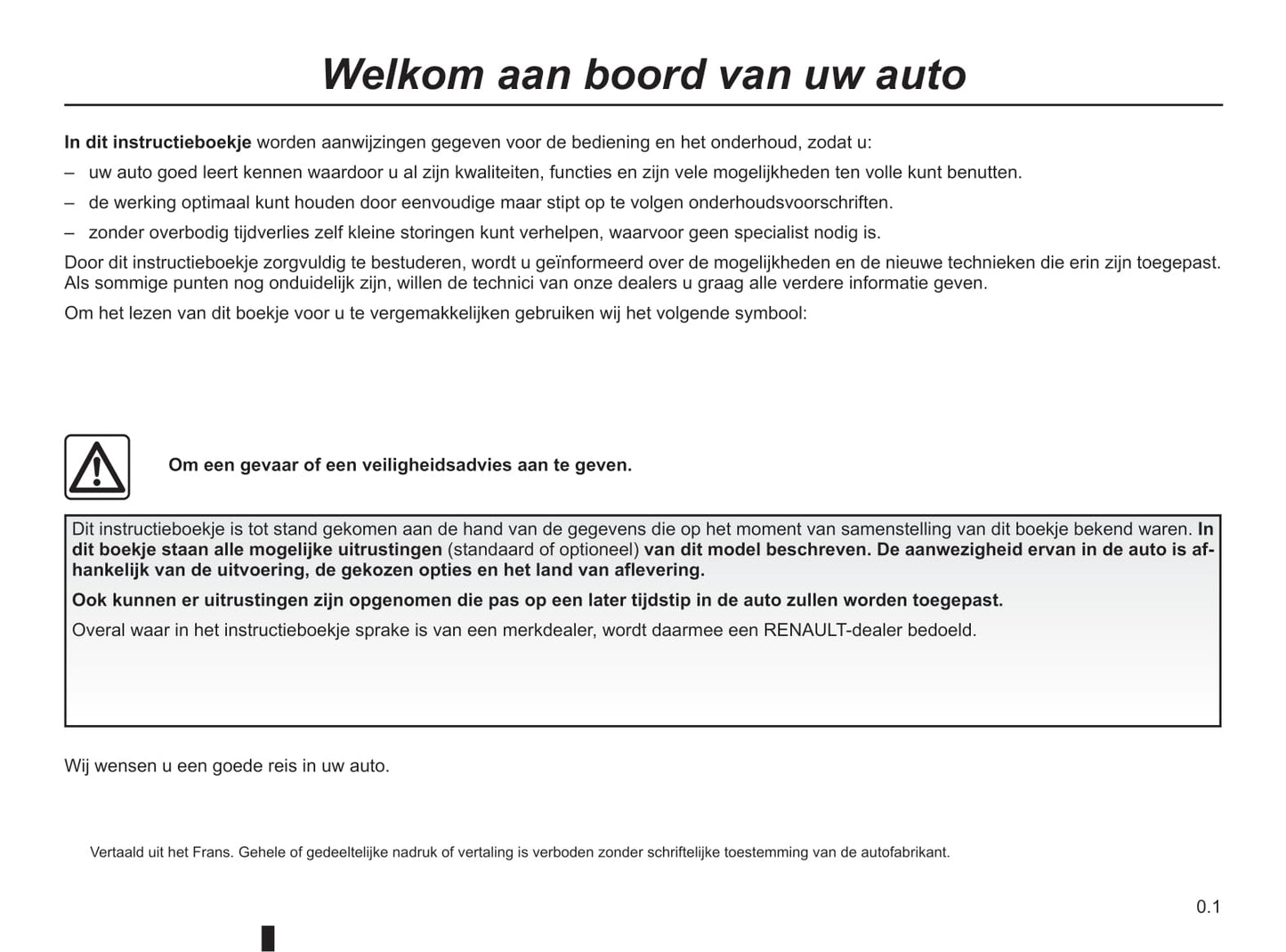2011-2013 Renault Koleos Manuel du propriétaire | Néerlandais