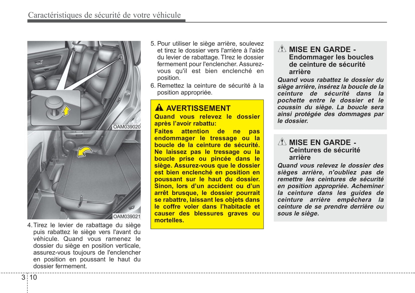 2009-2012 Kia Soul Manuel du propriétaire | Français