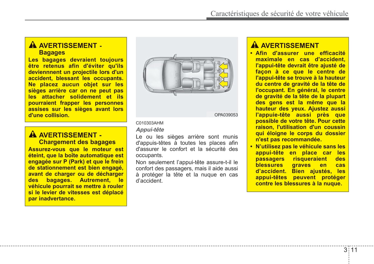 2009-2012 Kia Soul Manuel du propriétaire | Français