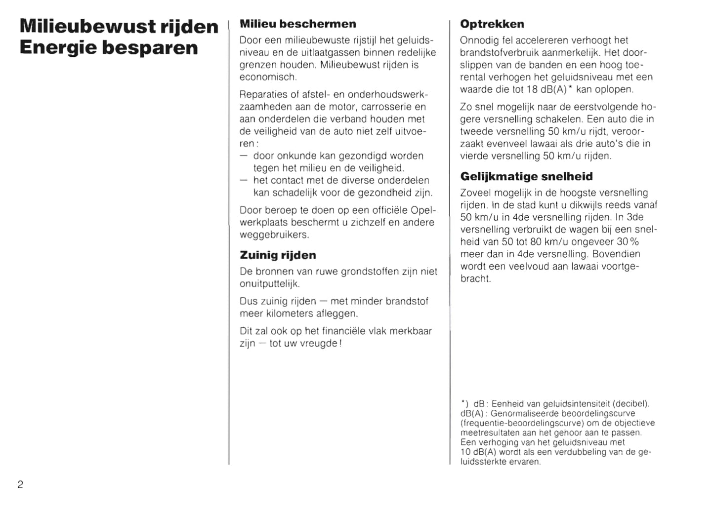 1989-1991 Opel Kadett Gebruikershandleiding | Nederlands