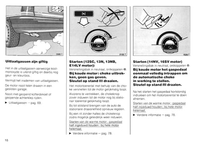 1989-1991 Opel Kadett Owner's Manual | Dutch