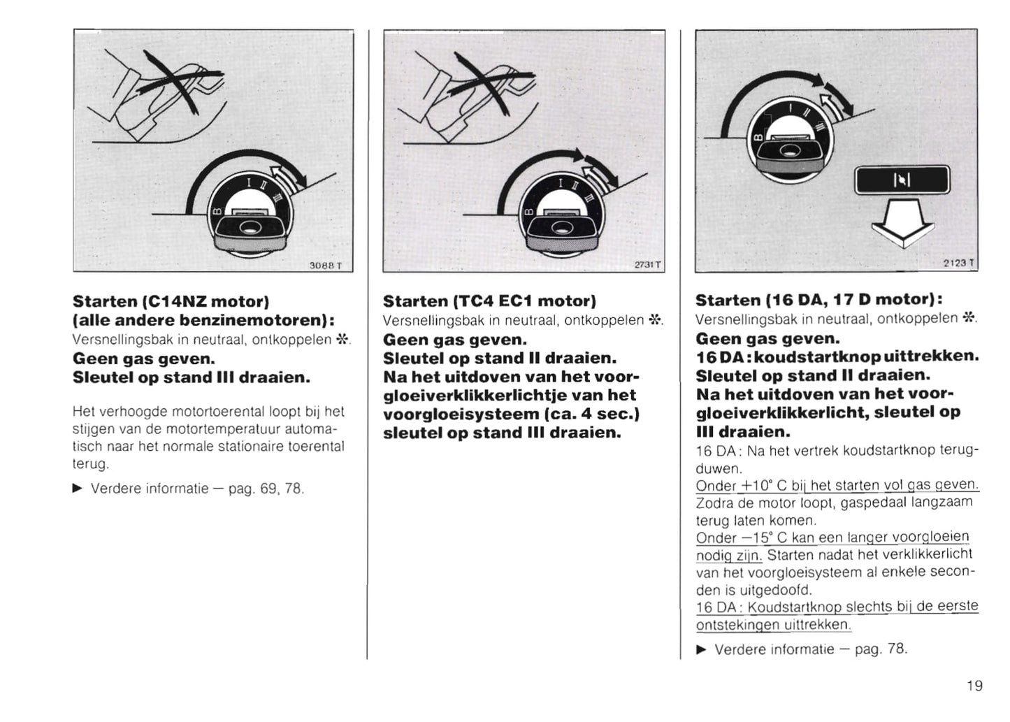 1989-1991 Opel Kadett Owner's Manual | Dutch