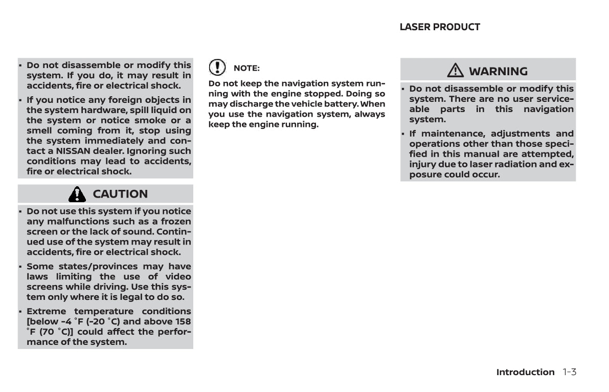 Nissan Navigation System Owner's Manual 2018