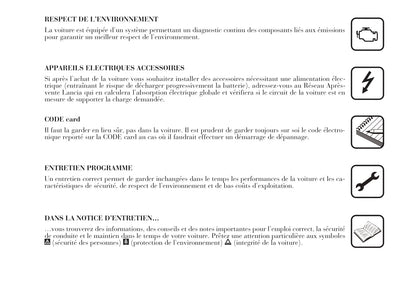 2006-2011 Lancia Ypsilon Manuel du propriétaire | Français