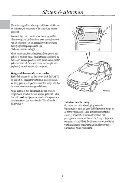 1996-1999 Rover 200 Serie Owner's Manual | Dutch