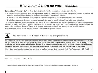 2009-2011 Renault Kangoo Manuel du propriétaire | Français