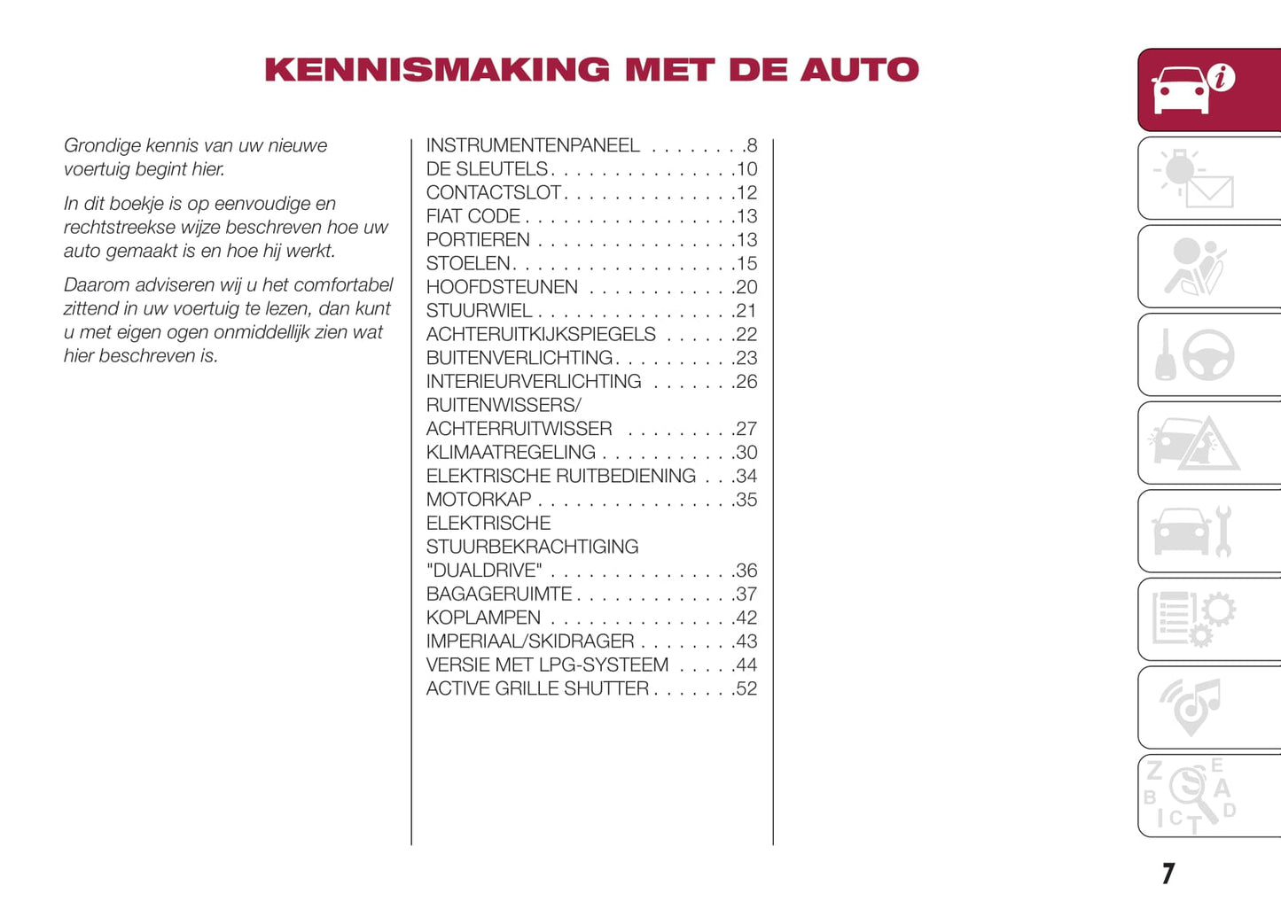 2015-2017 Fiat Tipo 5 doors/Tipo station wagon Manuel du propriétaire | Néerlandais
