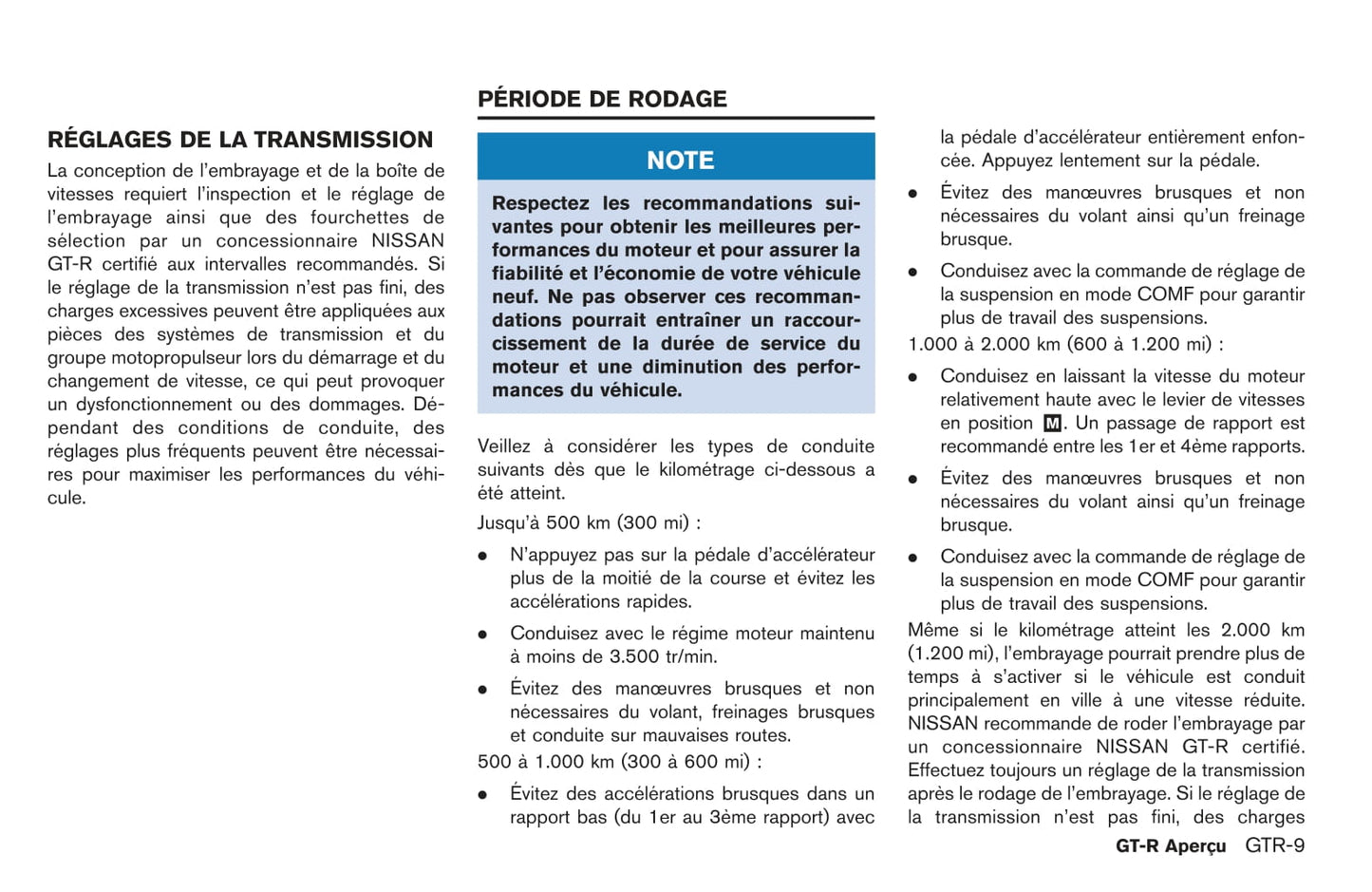 2009-2016 Nissan GT-R Manuel du propriétaire | Français