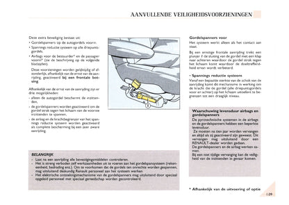 2000-2002 Renault Espace Owner's Manual | Dutch