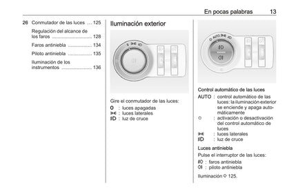 2015-2018 Opel Astra/Astra GTC Owner's Manual | Spanish