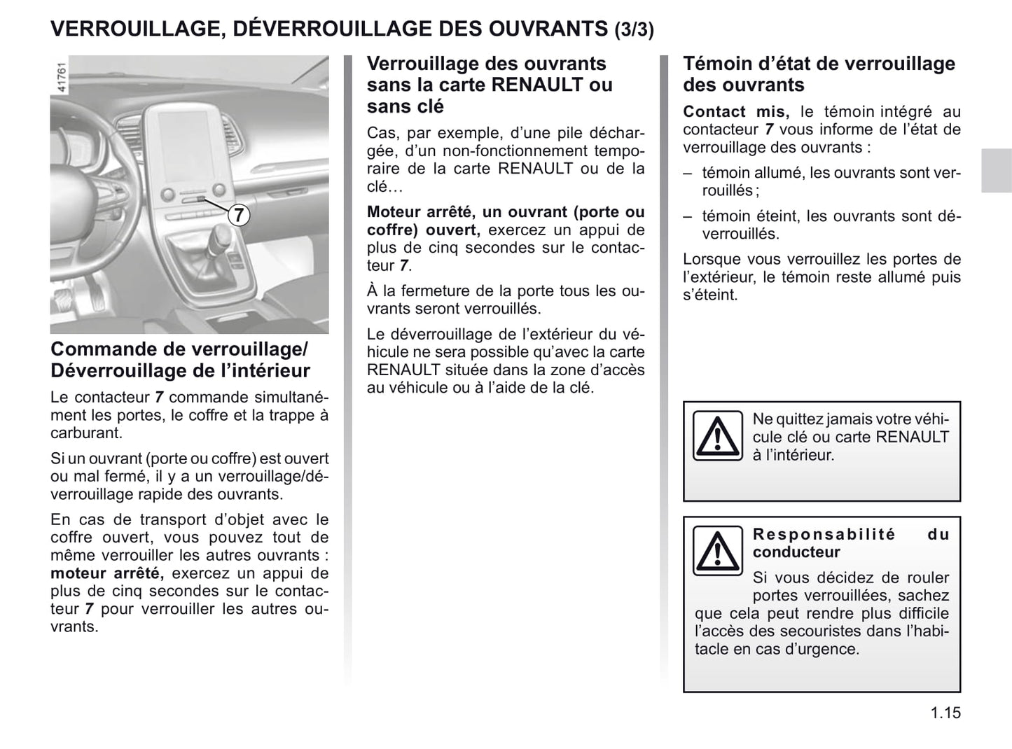 2016-2020 Renault Scenic Manuel du propriétaire | Français