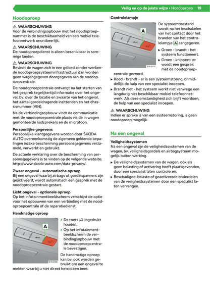 2019-2020 Skoda Superb Owner's Manual | Dutch