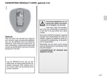 2018-2019 Renault Zoe Owner's Manual | Dutch