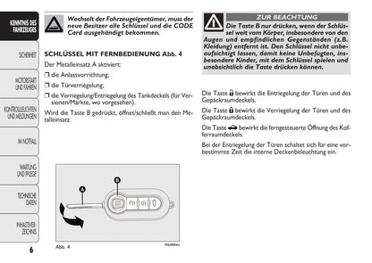 2009-2012 Fiat Punto Evo Manuel du propriétaire | Allemand