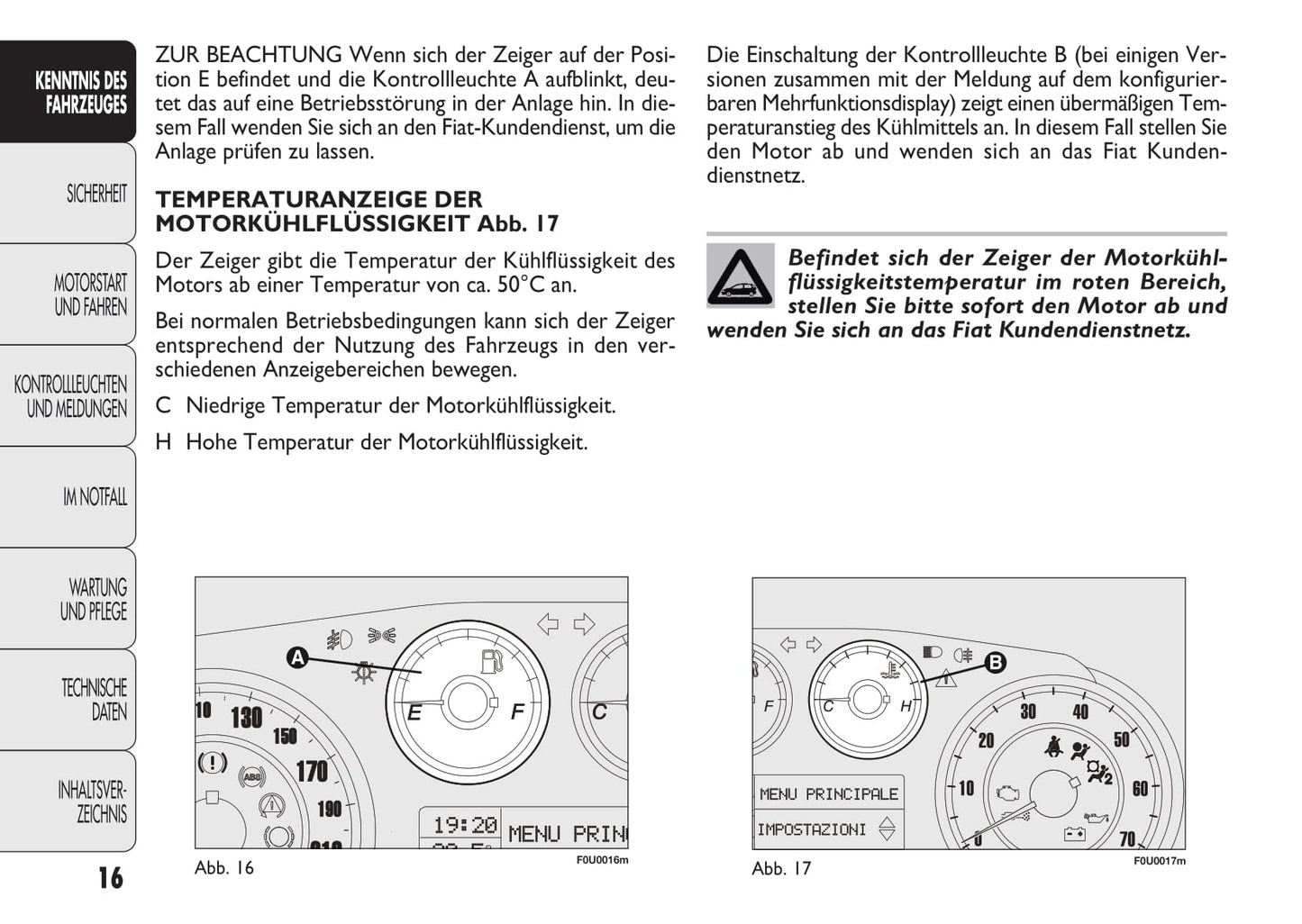 2009-2012 Fiat Punto Evo Manuel du propriétaire | Allemand