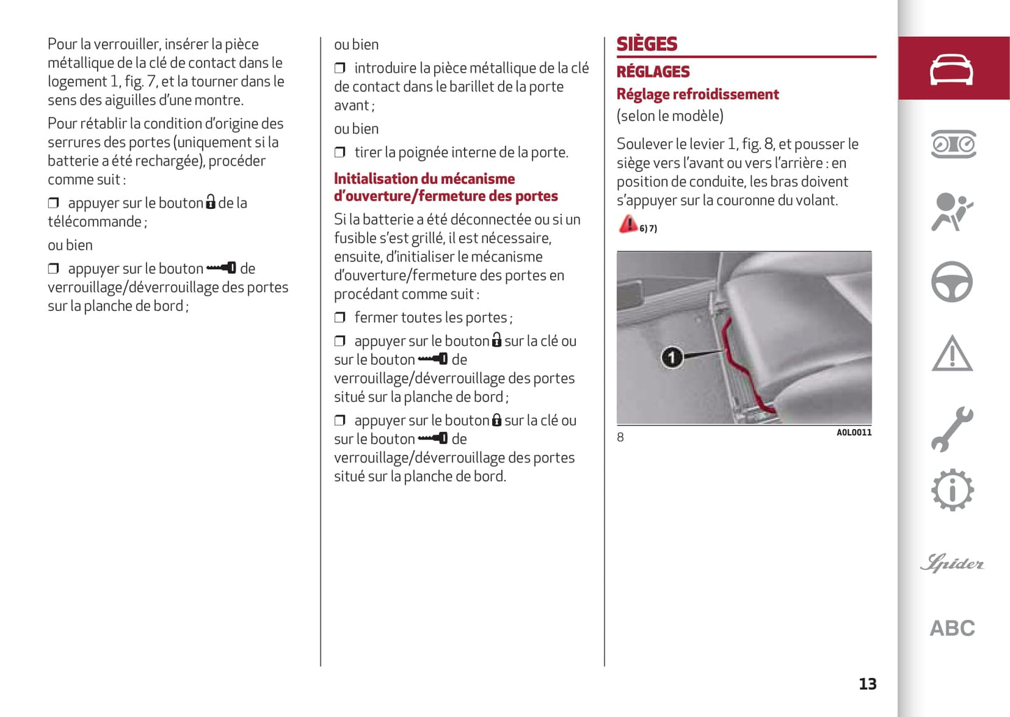 2013-2023 Alfa Romeo 4C Gebruikershandleiding | Frans