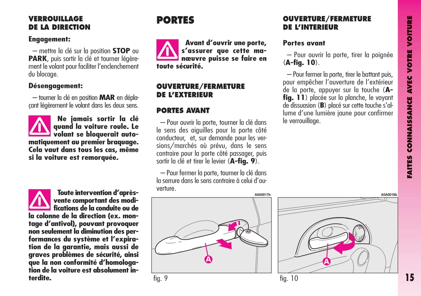 2004-2007 Alfa Romeo GT Owner's Manual | French