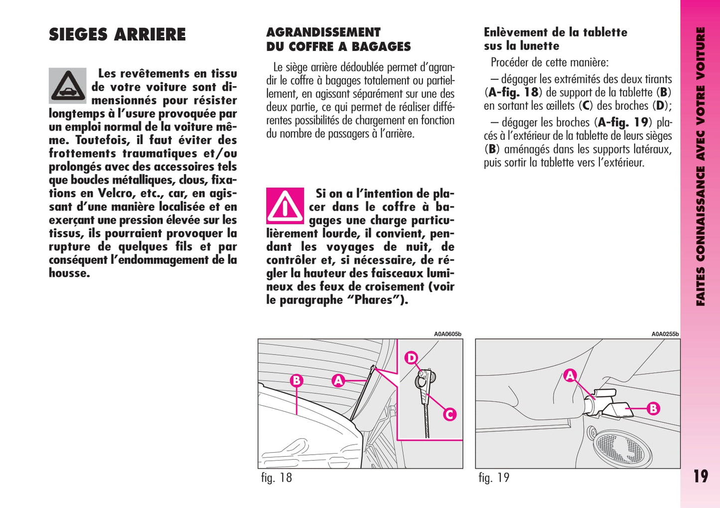 2004-2007 Alfa Romeo GT Owner's Manual | French