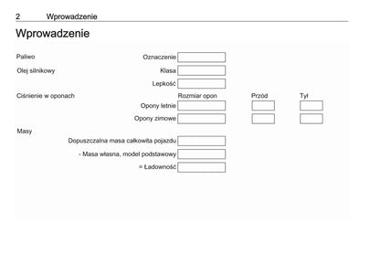 2019-2020 Opel Grandland X Owner's Manual | Polish