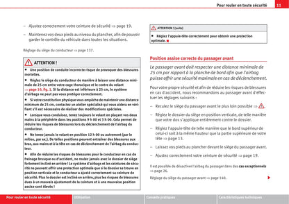 2007-2009 Seat Altea Freetrack Manuel du propriétaire | Français