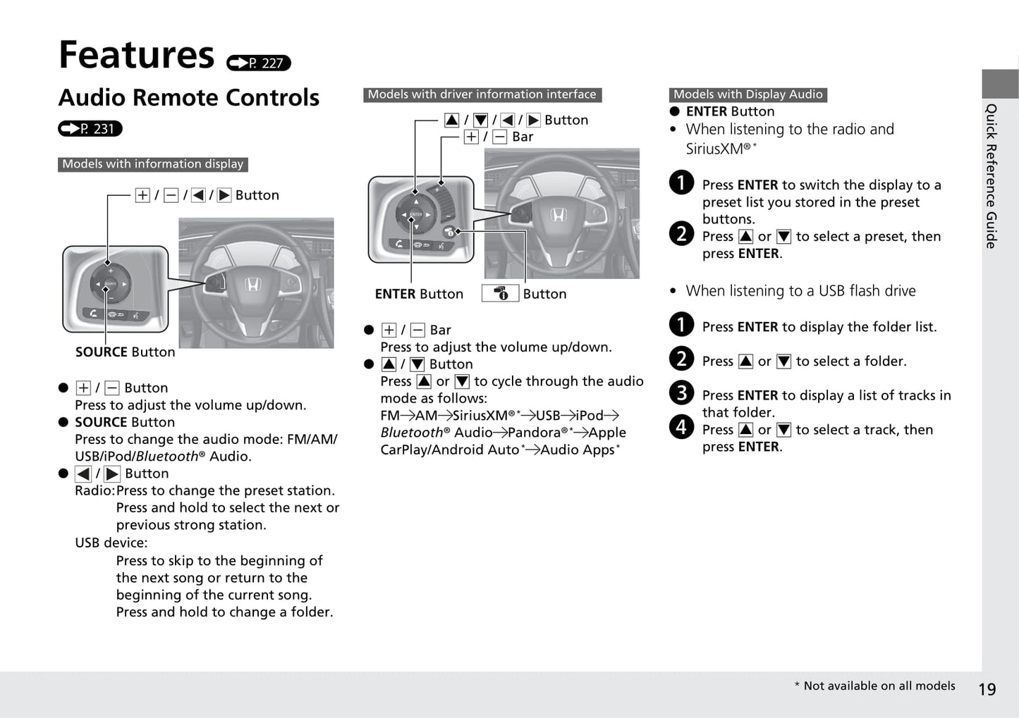 2017 Honda Civic Hatchback Owner's Manual | English
