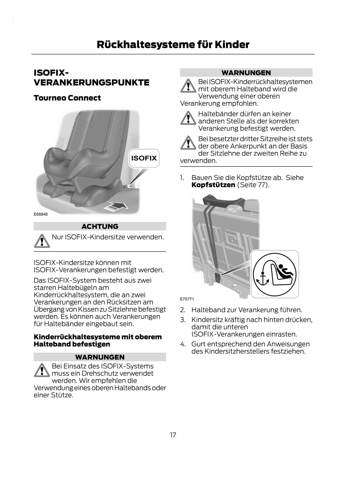 2011-2014 Ford Tourneo Connect / Transit Connect Gebruikershandleiding | Duits