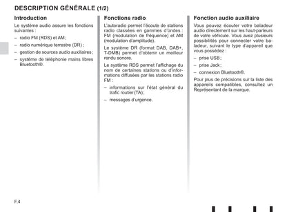 Renault Radio Connect R & GO Guide d'utilisation 2019