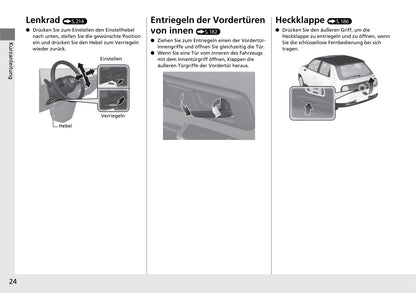 2020-2021 Honda e Owner's Manual | German