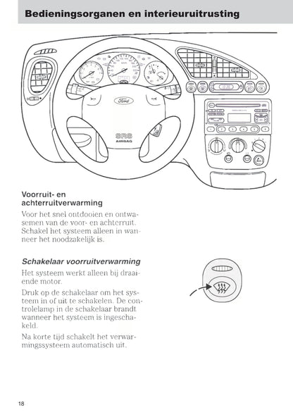 1999-2002 Ford Fiesta Owner's Manual | Dutch