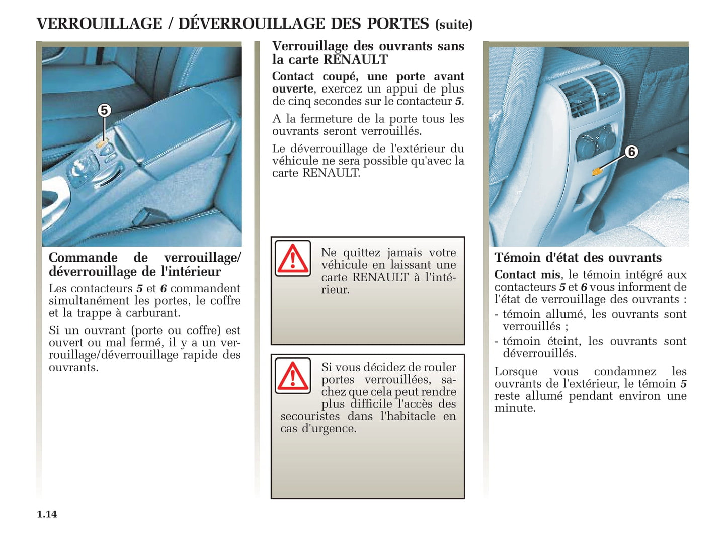 2005-2006 Renault Vel Satis Owner's Manual | French