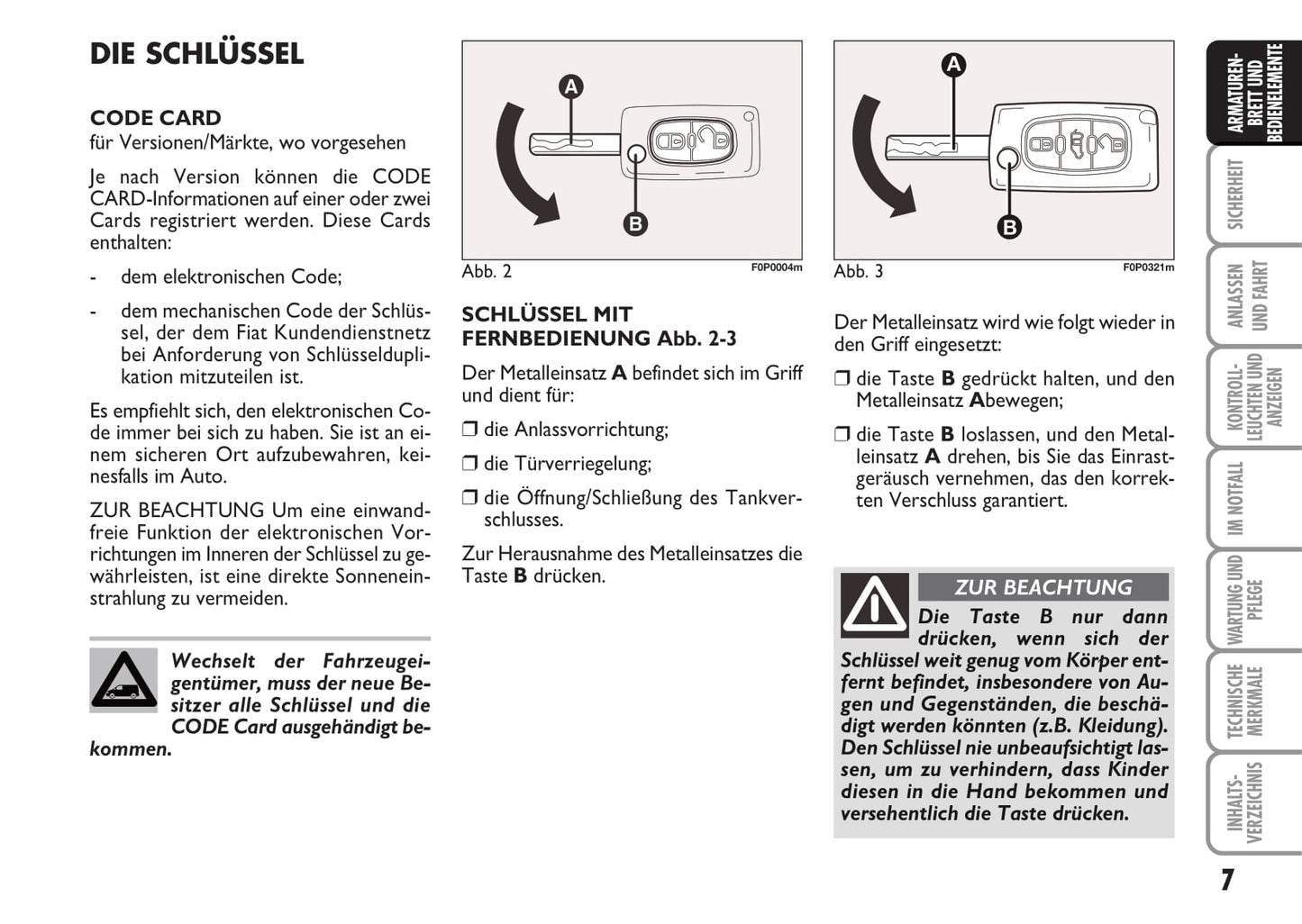 2012-2013 Fiat Scudo Owner's Manual | German