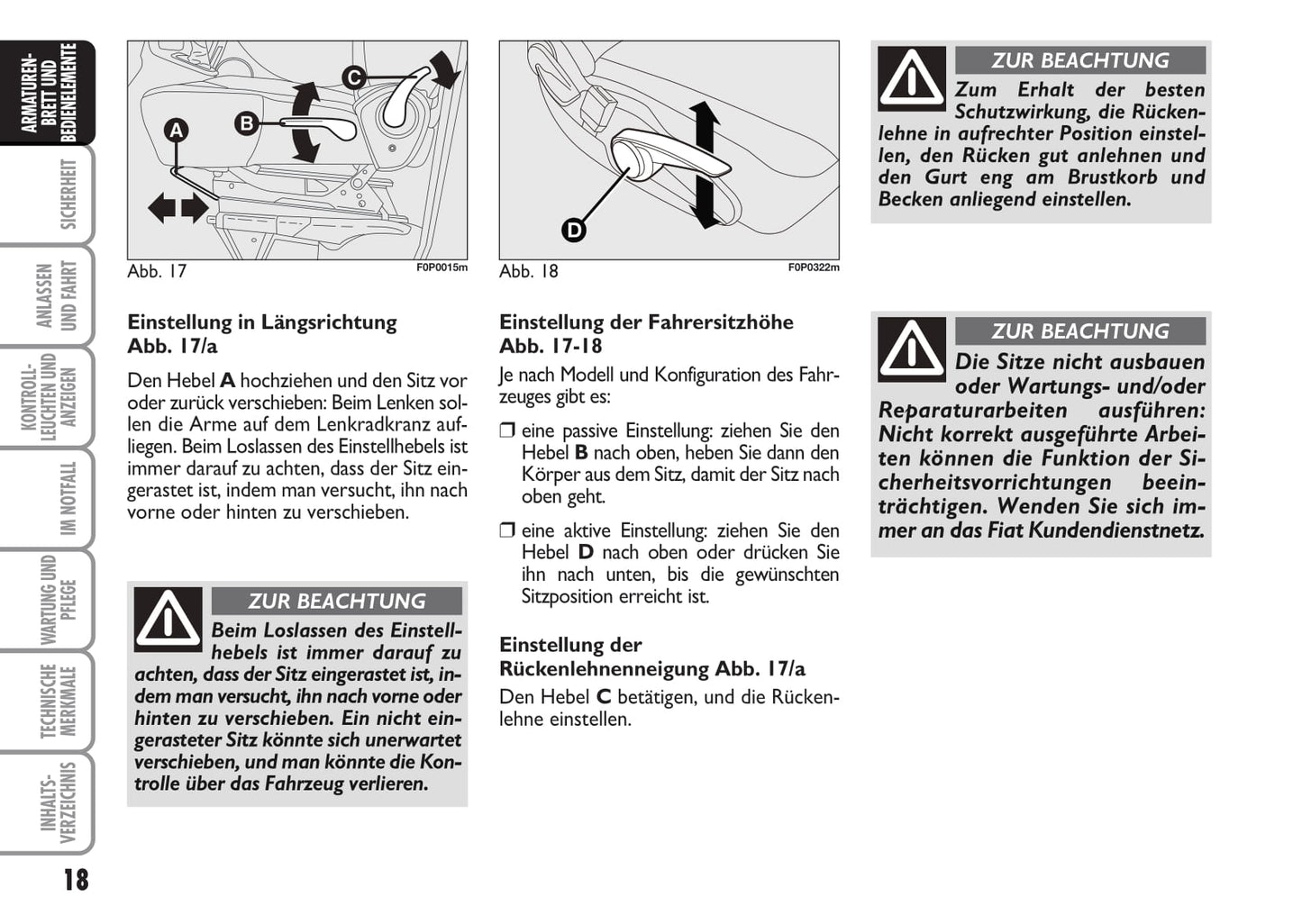 2012-2013 Fiat Scudo Owner's Manual | German