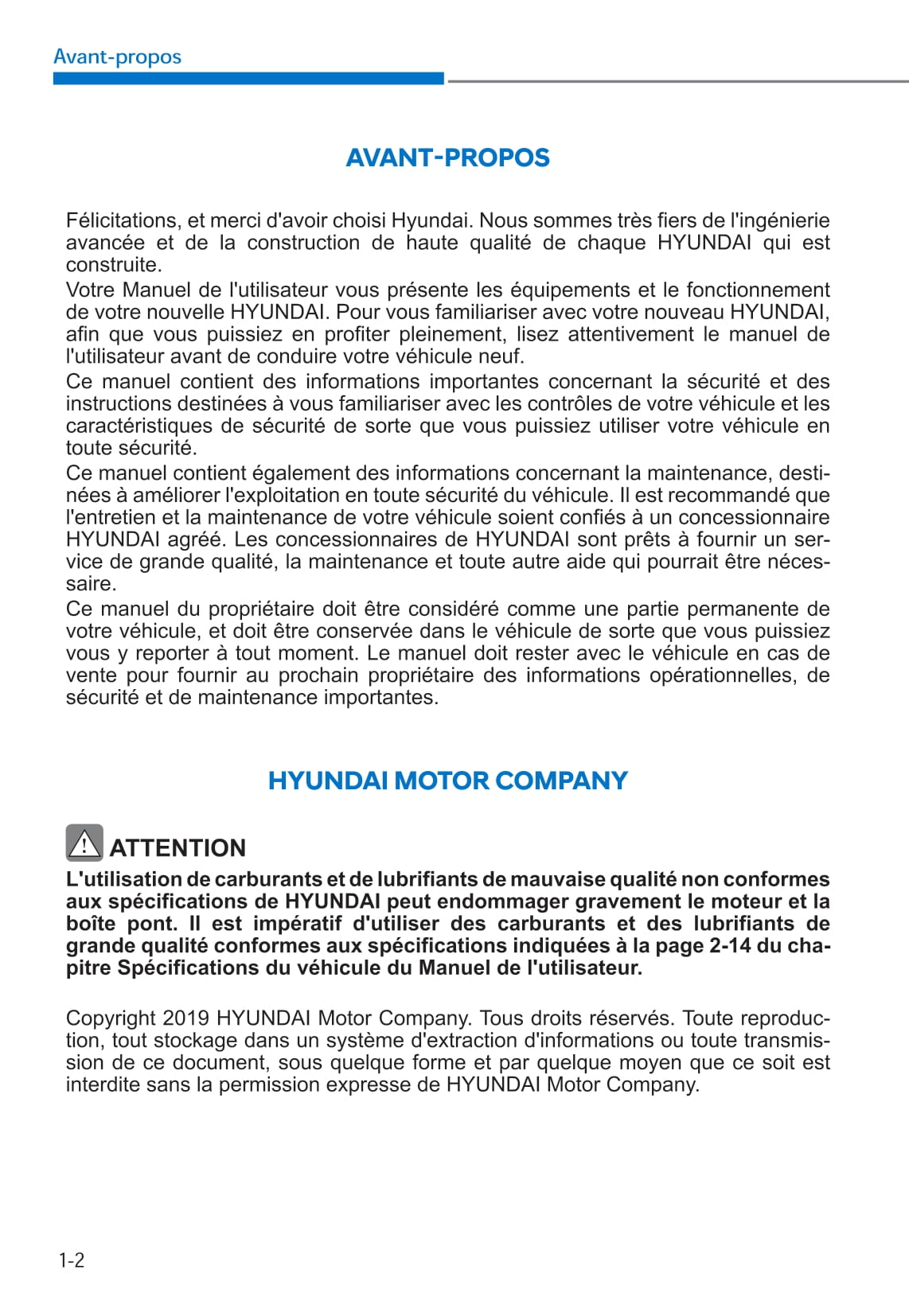 2020 Hyundai i10 Manuel du propriétaire | Français