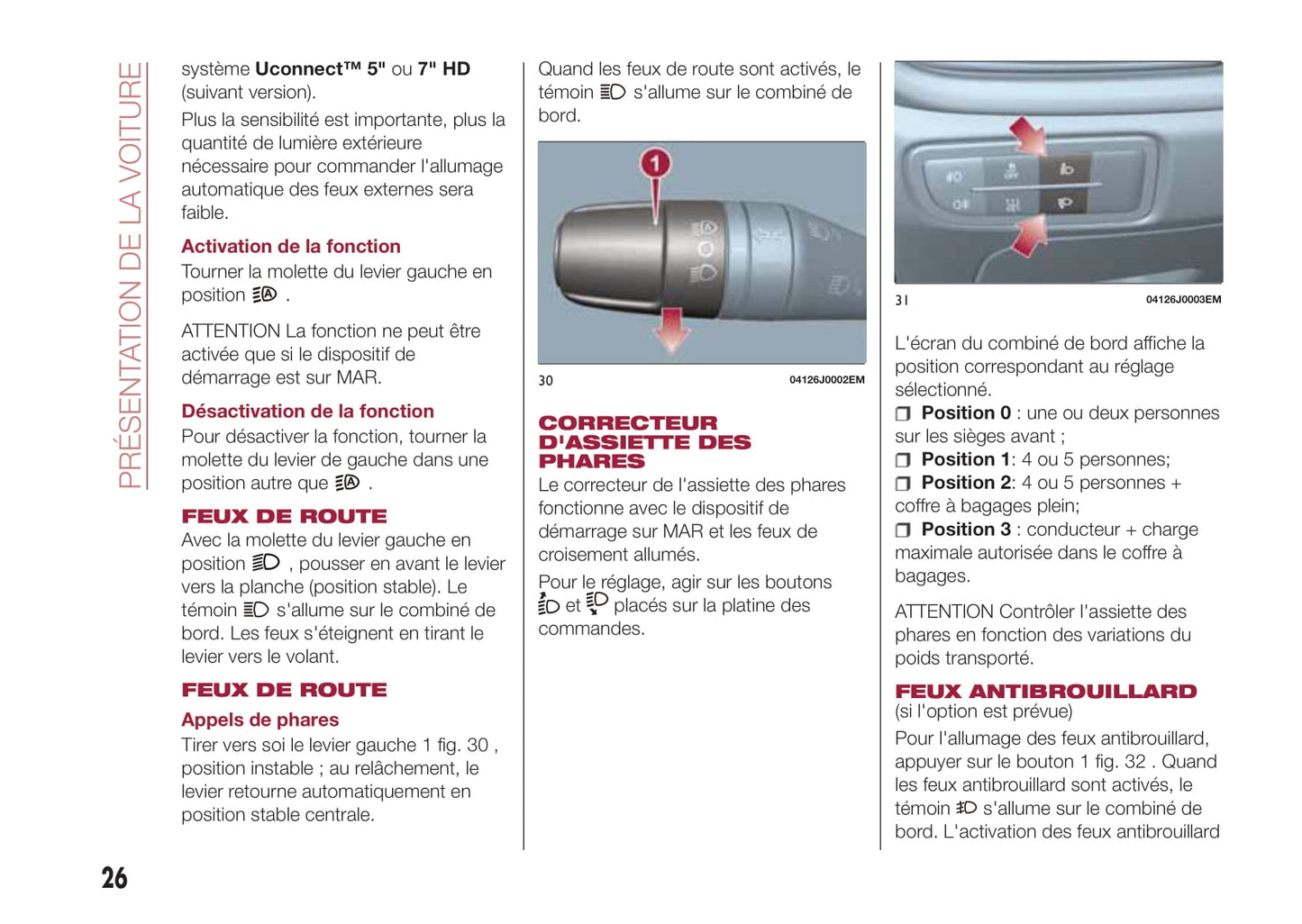 2017-2018 Fiat Tipo 5 Doors Owner's Manual | French
