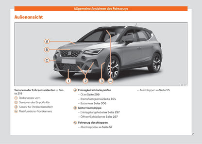 2021-2023 Seat Arona Manuel du propriétaire | Allemand