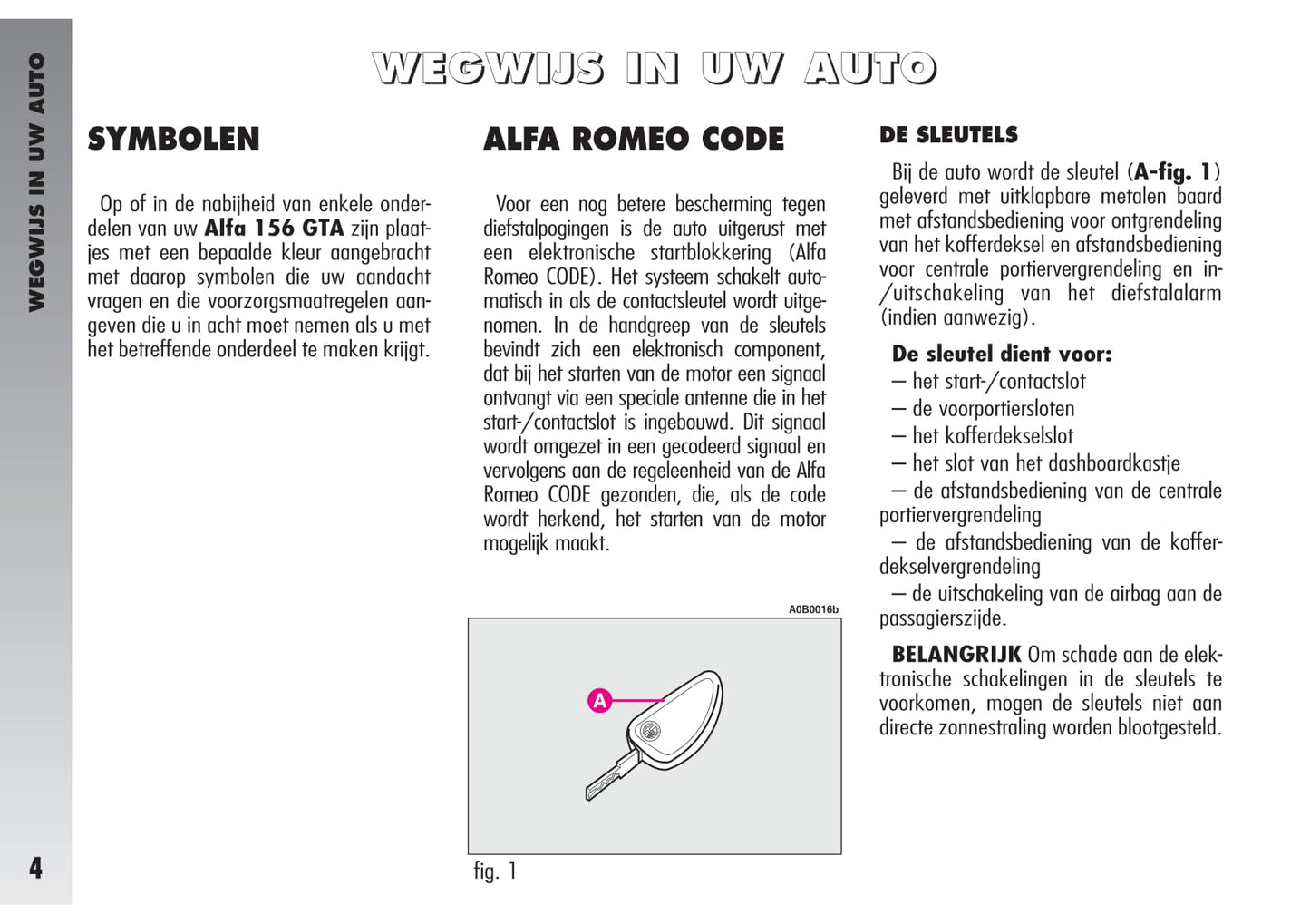 2002-2003 Alfa Romeo 156 Gebruikershandleiding | Nederlands