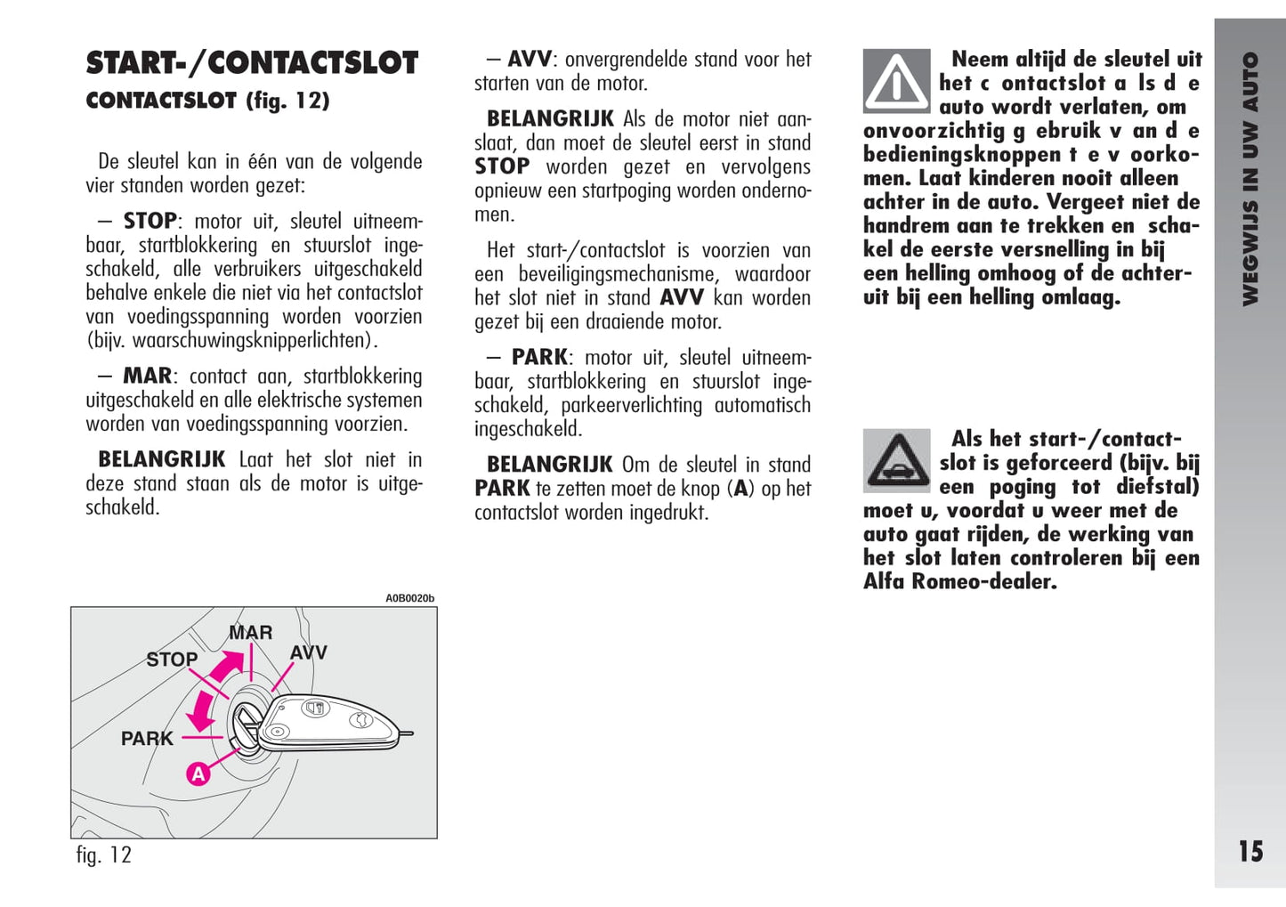 2002-2003 Alfa Romeo 156 Gebruikershandleiding | Nederlands