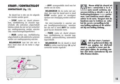 2002-2003 Alfa Romeo 156 GTA Owner's Manual | Dutch