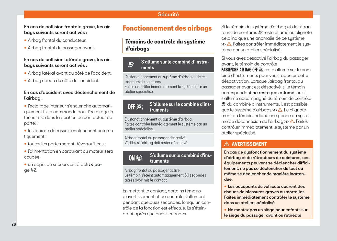 2021-2023 Seat Arona Manuel du propriétaire | Français