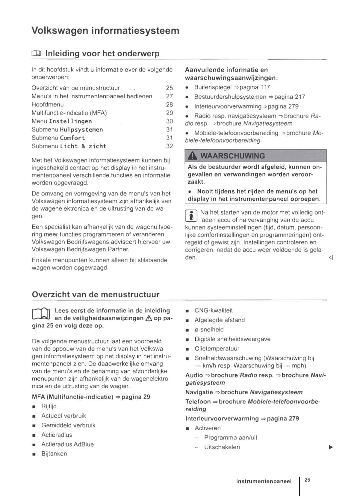 2015-2020 Volkswagen Caddy Owner's Manual | Dutch