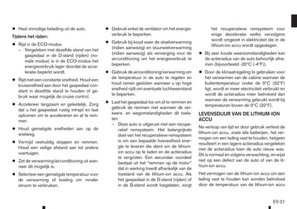 2018 Nissan Leaf Owner's Manual | Dutch