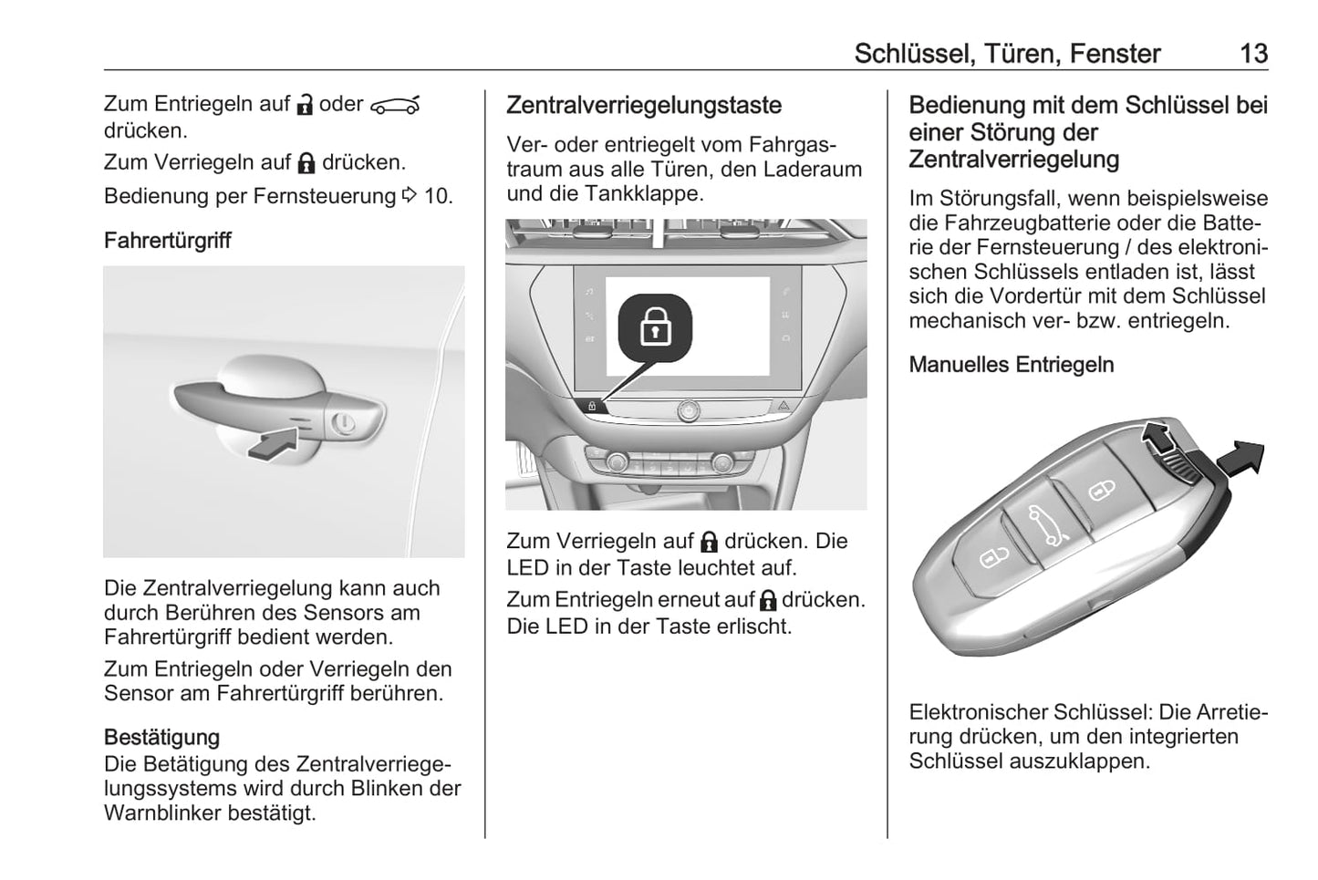 2021 Opel Corsa/Corsa-e Owner's Manual | German