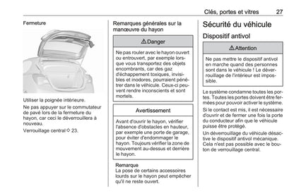 2016-2017 Opel Corsa Manuel du propriétaire | Français